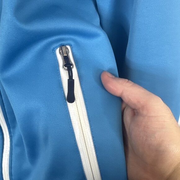 Carve Korea Ski Instructors Team Softshell Jacket Men’s XL Blue Patches - Picture 3 of 9